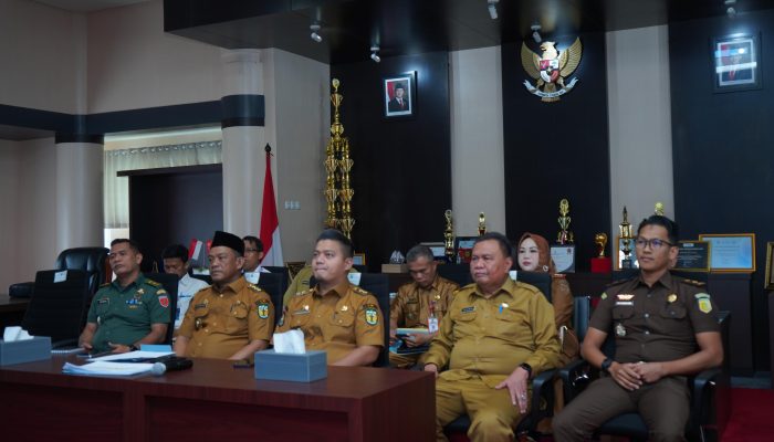 Melalui Zoom Meeting, Pemkab Luwu Ikuti Rakor Pengendalian Inflasi Bersama Kemendagri