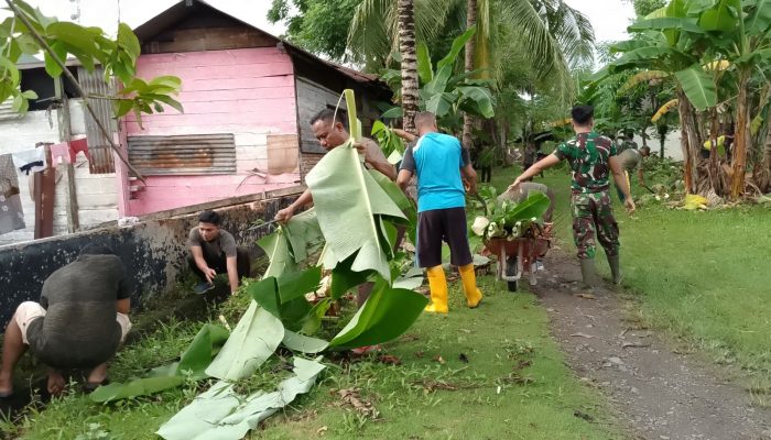 Jaga Kebersihan Lingkungan, Kodim 1403/Palopo Laksanakan Kegiatan Karya Bakti