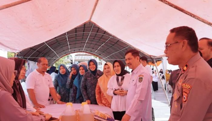 Pj. Wali Kota Palopo Tinjaua Pasar Murah Rumah Pangan PKK