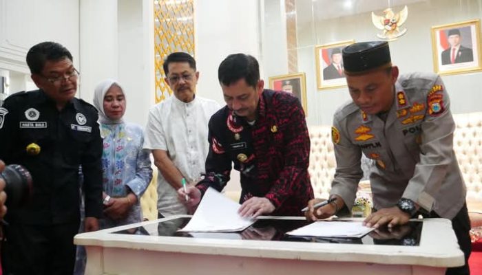 Siap PSU, Pj. Wali Kota Palopo Lakukan penandatanganan NPHD