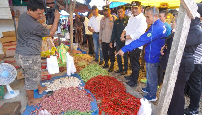 Pastikan Harga Pangan Stabil Jelang Idul Fitri 1446 H, Bupati Luwu Sidak Ke Pasar Cilallang
