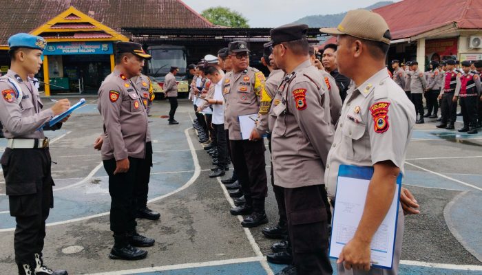 Usai Cuti Bersama Hari Raya Idul Fitri, Polres Palopo Gelar Apel Pagi dan Cek Kehadiran Personel