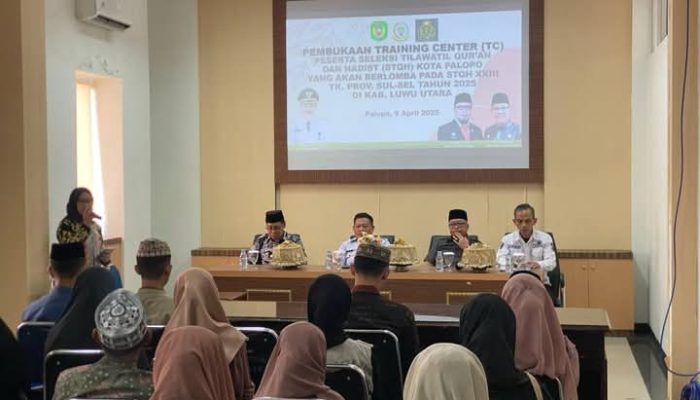 Wakili Pj Walikota Kota Palopo, Staf Ahli Wali Kota Buka Acara Training Center Peserta STQH kota palopo