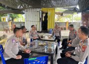 Jalin Silaturahmi, Kapolres Luwu Utara Ngopi Pagi Bersama Wakapolres dan PJU di Warkop COD Masamba