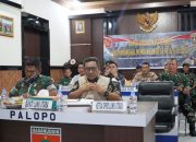 Dandim 1403/Palopo Ikuti Vicom Rakornis TMMD Ke-124 TA 2025