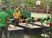 Prajurit Kodim 1403/Palopo Ikuti Tes Kesegaran Jasmani Periodik Semester I TA.2025