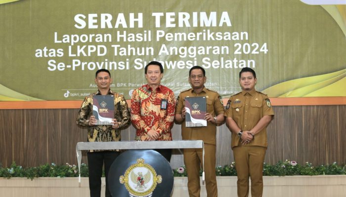 Pemkab Luwu Raih Opini WTP Ke-10 Kalinya Terkait LHP Atas LKPD yang Diserahkan Kepala BPK RI Sulsel