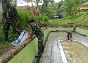 Peduli Kebersihan lingkungan, Satgas TMMD 124 kodim 1403/Palopo Bersihkan Permandian Air panas Pincara