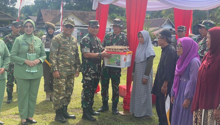 Kasdam XIV/Hasanuddin Tutup Program TMMD Ke-124 di Desa Pincara Luwu Utara