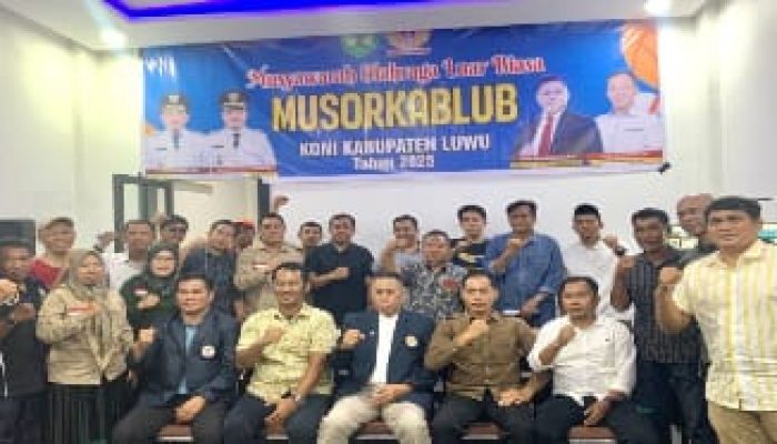 Suryanto Terpilih Secara Aklamasi Sebagai Formatur Ketua KONI Luwu Periode 2025-2029
