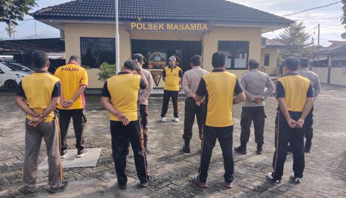 Pimpin Apel Perdana, Ini yang Disampaikan Kapolsek Masamba IPTU Sabaruddin