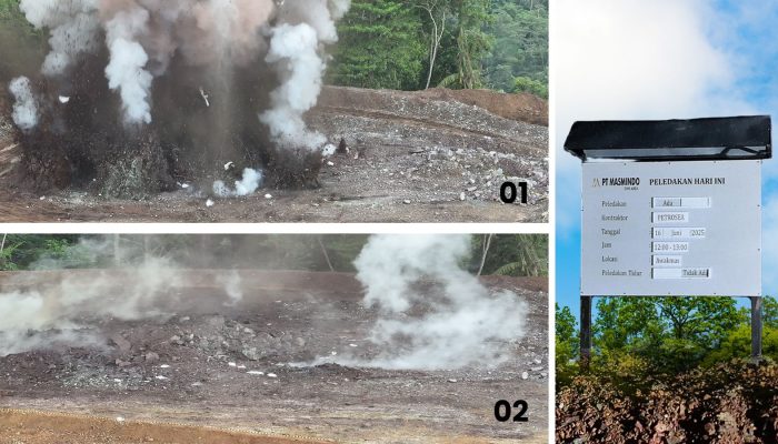 PT Masmindo Dwi Area Sukses Laksanakan Peledakan Terukur dan Terkendali Perdana