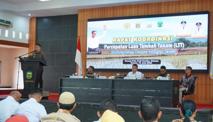 Rakor Percepatan Luas Tambah Tanam 2025, Pemkab Luwu Komitmen Dukung Swasembada Pangan