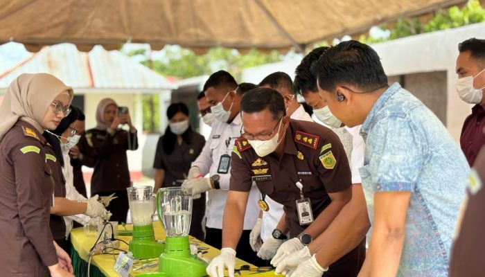 Sudah Berkekuatan Hukum Tetap , Kejari Luwu Utara Musnahkan BB Sabu 15,1508 gram