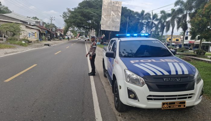 Cegah Kemacetan dan Balapan Liar, Satlantas Polres Luwu Utara Gelar Patroli