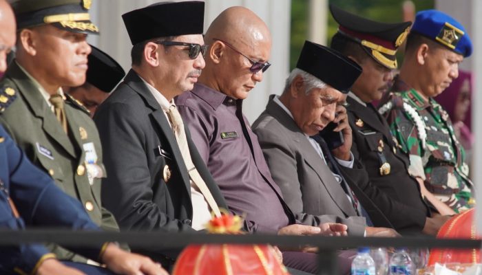 Ketua DPRD Kota Palop Hadiri Upacara Peringatan Hari Bhayangkara ke-79 yang Diselenggarakan Polres Palopo