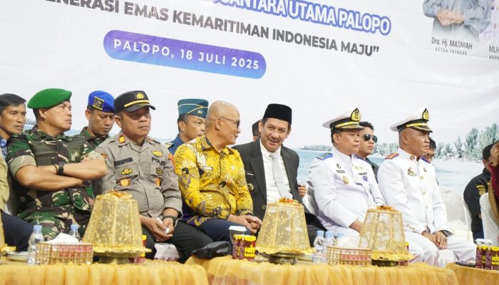 Pj. Walikota Palopo Hadiri Pelantikan dan Wisuda Perwira Program Diklat Pelayaran Niaga Tingkat IV SMK Pelayaran Samudera Nusantara Utama