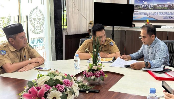 Sinkronisasi Program Kepemudaan, Kadisporapar Luwu Utara Sambangi Dispora Sulsel