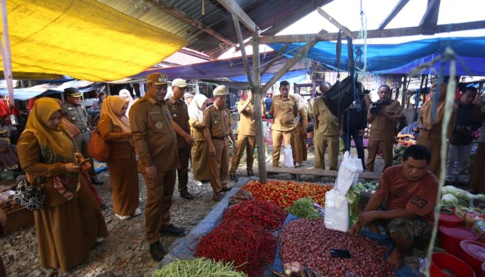 Bupati Luwu Lakukan Sidak di Pasar Tradisional Kamanre, Ini Tujuannya