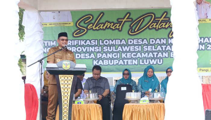 Pemkab Luwu Sambut Tim Verifikasi Lomba Desa, H. Patahudding : Gotong Royong Kunci Kebangkitan Desa Pangi