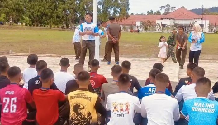 Jelang Hut RI ke-80, Dandim 1403/Palopo Tinjau Kesiapan dan Beri Motivasi Paskibraka Luwu Timur