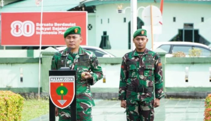 Dandim 1403/Palopo Pimpin Korps Raport Purna Tugas Perwira dan Bintara Kodim