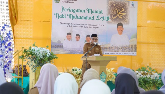 Hadiri Maulid Nabi Muhammad SAW, Bupati Luwu Minta Teladani Akhlak Rasulullah