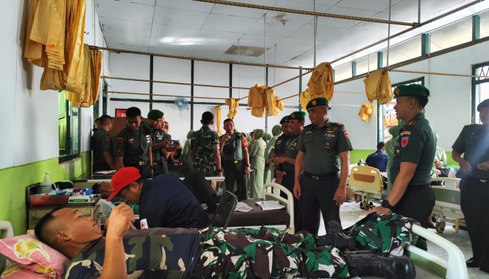 Sambut HUT TNI Ke-80, Kodim 1403/Palopo Lakukan Bakti Sosial Donor Darah di Rumah Sakit Tentara