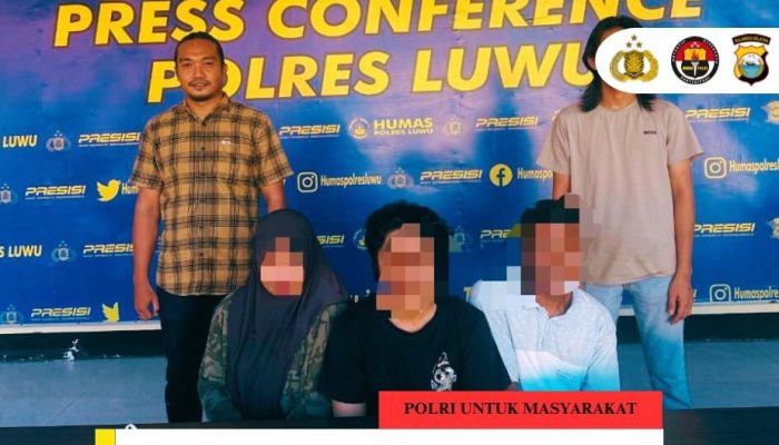 Miliki Sabu 63 Sachet, Satresnarkoba Polres Luwu Amankan Tiga Terduga Pelaku di Desa Puty
