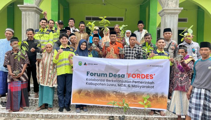 Pokja Percepatan Investasi Kabupaten Luwu Bersama PT MDA Lanjutkan Kegiatan Fordes di Desa Boneposi