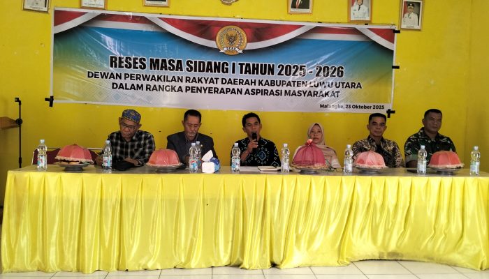 Serap Aspirasi Masyarakat, DPRD Luwu Utara Laksanakan Reses Masa Sidang I di Kantor Camat Malangke