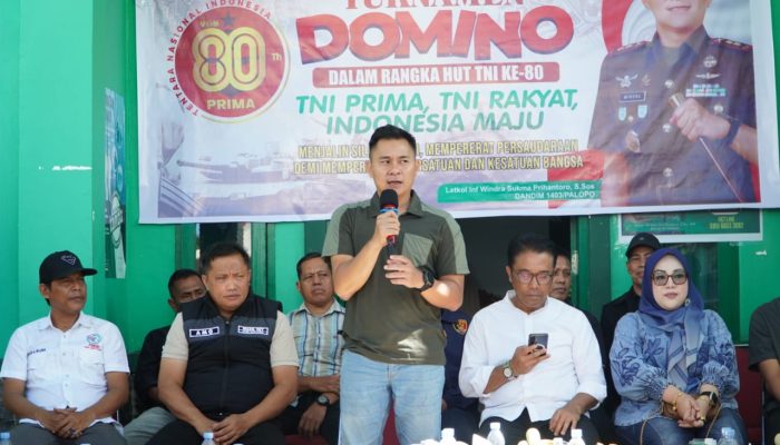 Peringati HUT TNI Ke-80, Kodim 1403/Palopo Gelar Turnamen Domino di Koramil 1403-11 Masamba