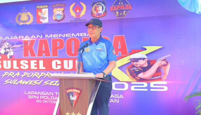 Kapolda Sulsel Buka Lomba Menembak Pra Porprov dan Kejuaraan Kapolda Sulsel Cup Tahun 2025