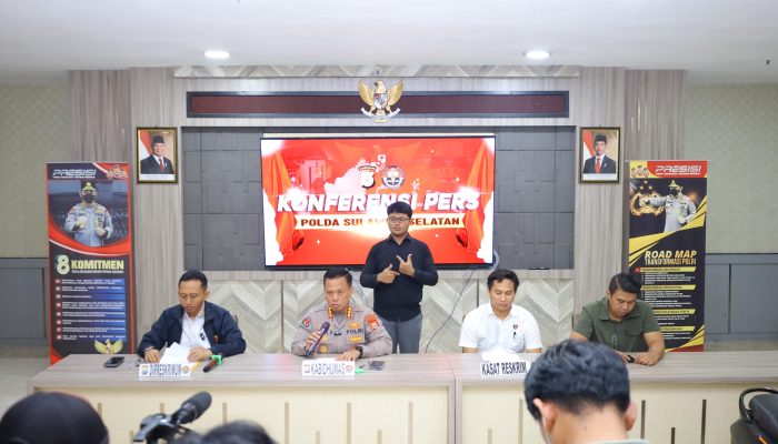 Polda Sulsel Gelar Konferensi Pers Ungkap Kasus Curas di Kabupaten Luwu, Pelaku Ditangkap di Minahasa