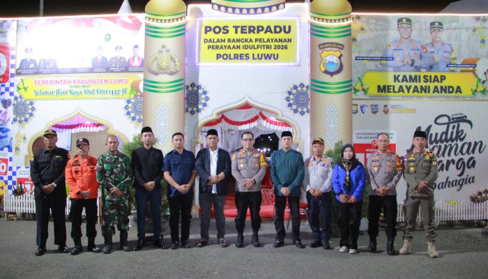 Bupati Luwu Ikuti Rakornas Pengendalian Kamtibmas dari Pos Terpadu Belopa