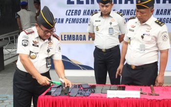 Perang Terhadap HALINAR, Lapas Palopo Tegas Musnahkan Puluhan Handphone Ilegal