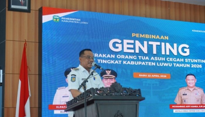 Bupati Luwu Buka Pembinaan GENTING, Dorong Percepatan Penurunan Stunting