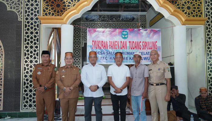 Bupati Luwu Hadiri Kegiatan Syukuran dan Tudang Sipulung di Desa Salu Paremang